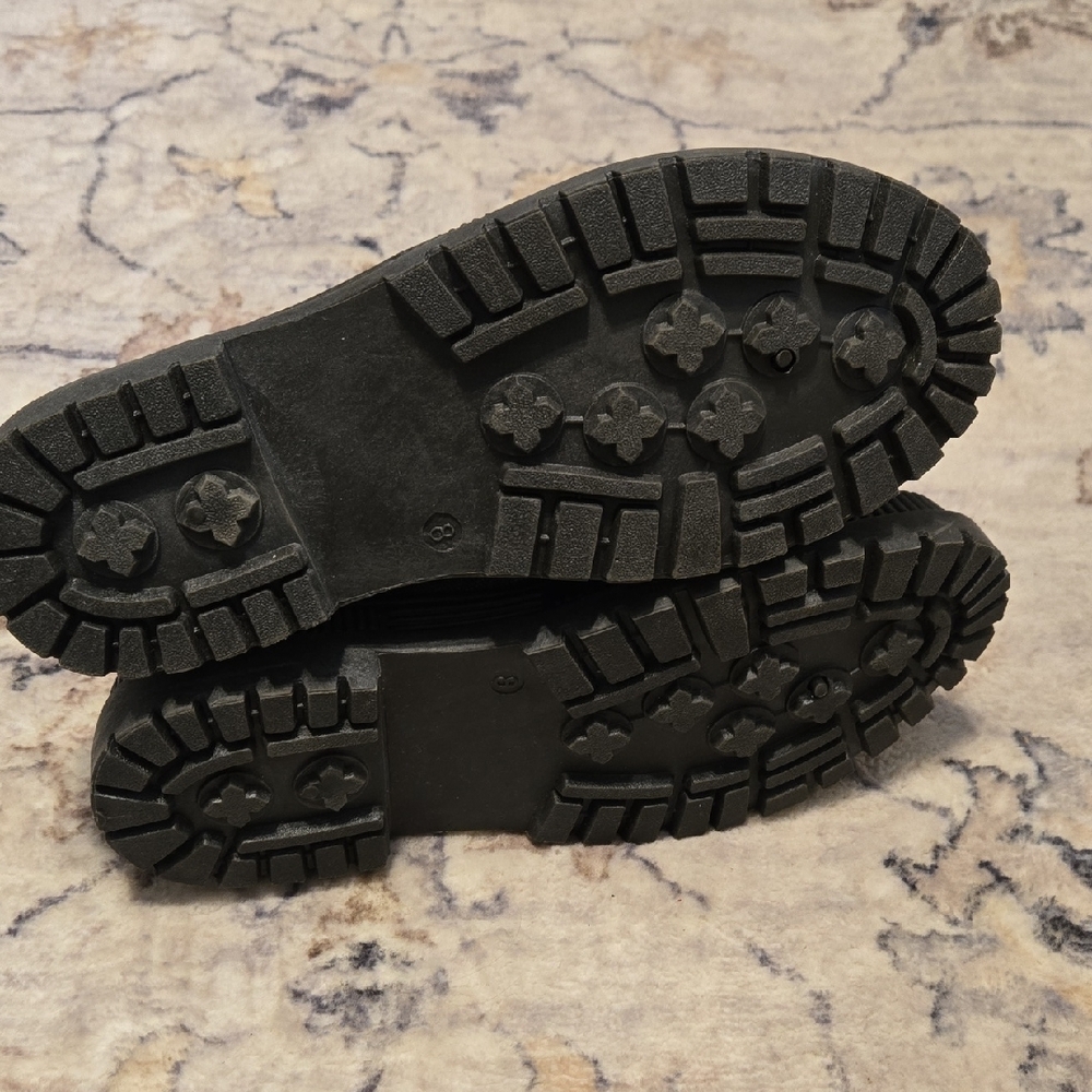 New Without Rags Very G Versatile Gray Combat Boots - Picture 8 of 10